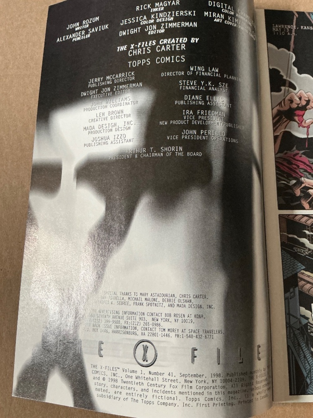 The X-Files Topps Comic Issue 41 - Picture 12 of 14
